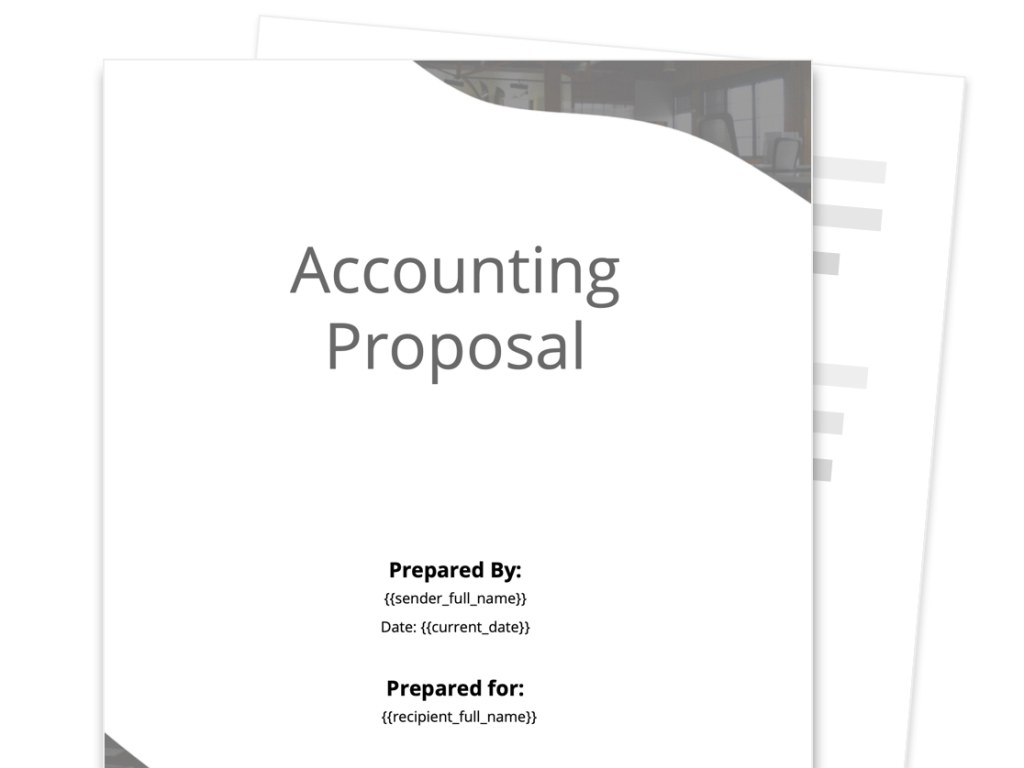 Picture of: Accounting Proposal Template – [Free and Fillable]  Proposable
