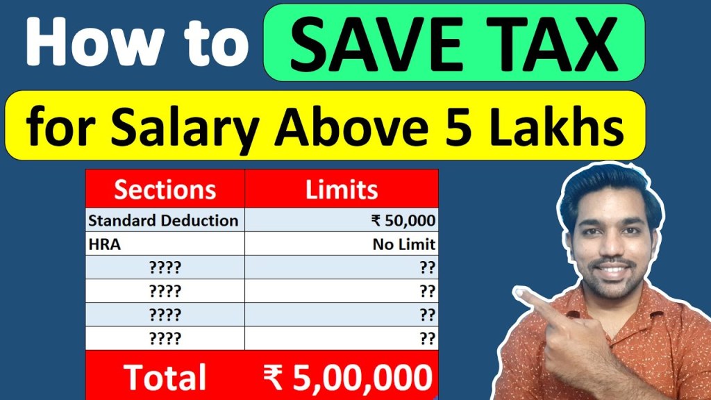 Picture of: How to Save Tax for Salary Above  lakhs   Tax Saving Tips on Salary