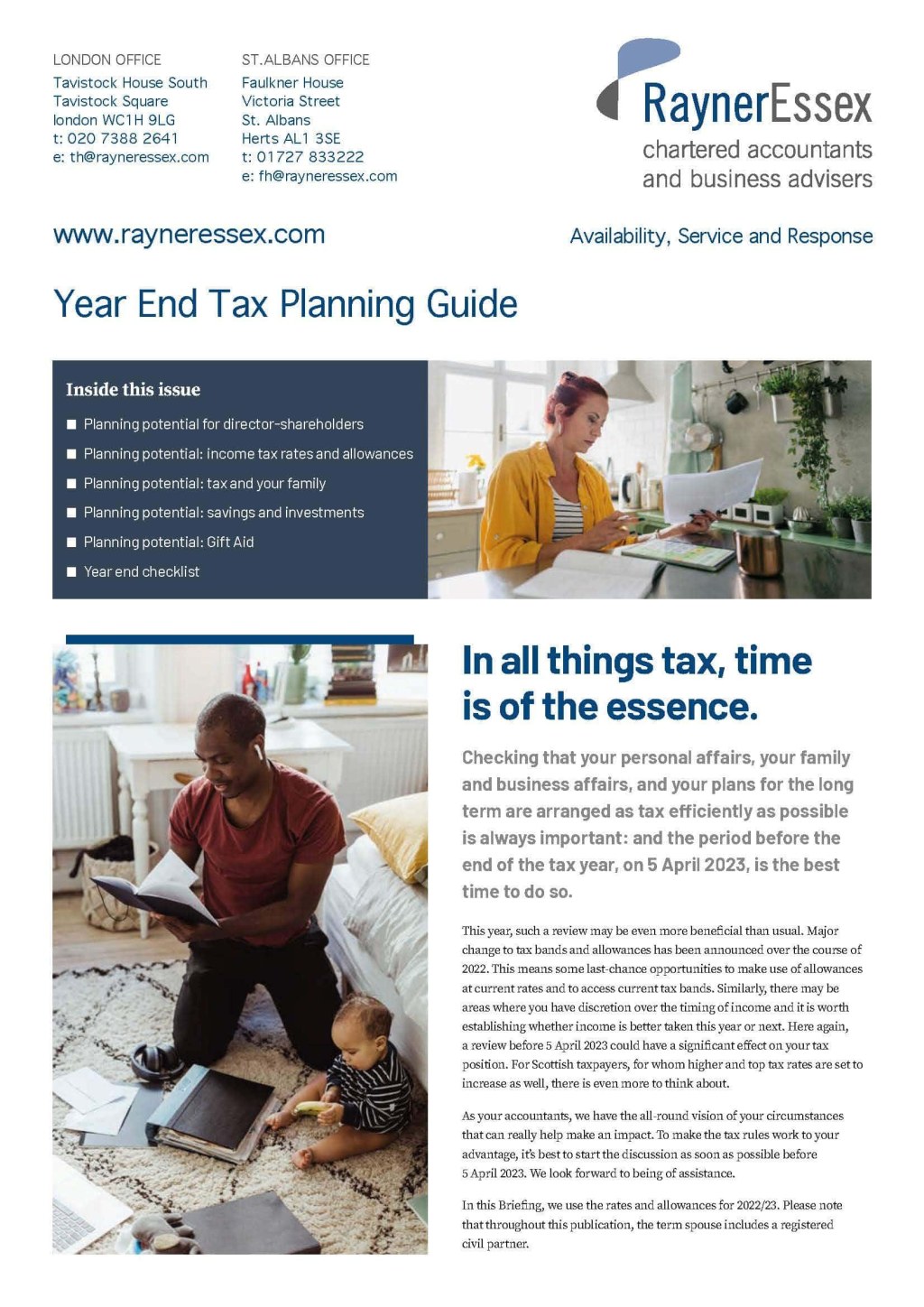 Picture of: Year End Tax Planning Guide – Rayner Essex